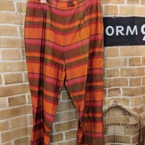 Vintage plaid capris